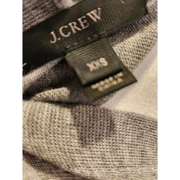 J.crew womens open front gray merino wool cardigan sweater size xxs euc - Picture 4 of 5